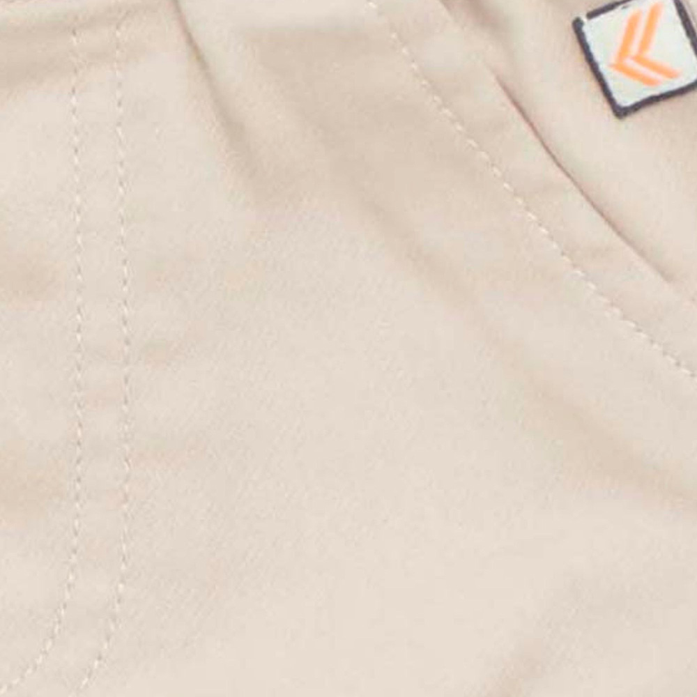 لتل كانجاروز - بنطال رياضي دنيم بخصر مطاط كامل للأولاد - بني فاتح