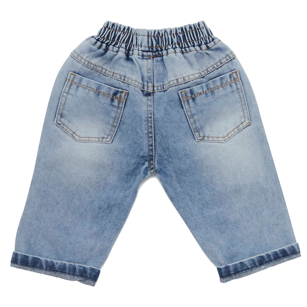 Little Kangaroos - Baby Boy Elasticated Denim Jeans - Light Blue