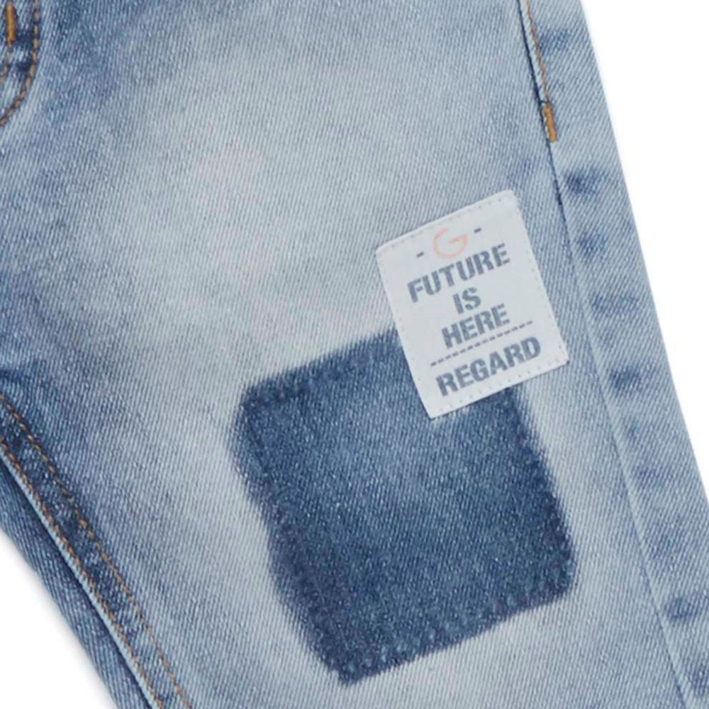 Little Kangaroos - Baby Boy Elasticated Denim Jeans - Light Blue