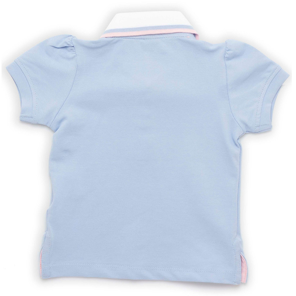 Little Kangaroos - Baby Girl Half Sleeve Polo T-Shirt - Blue