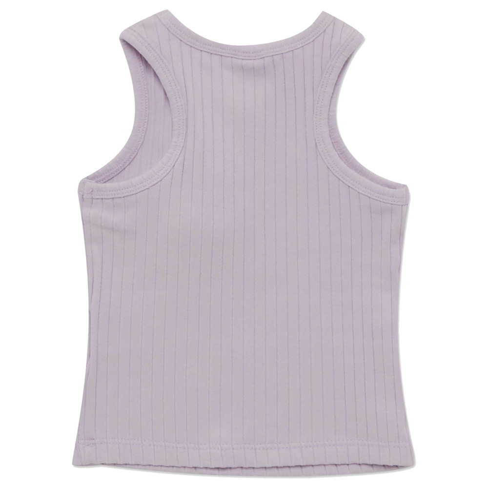 Little Kangaroos - Baby Girl Round Neck Sleeveless T-Shirt - Lilac