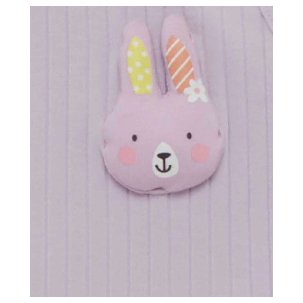 Little Kangaroos - Baby Girl Round Neck Sleeveless T-Shirt - Lilac