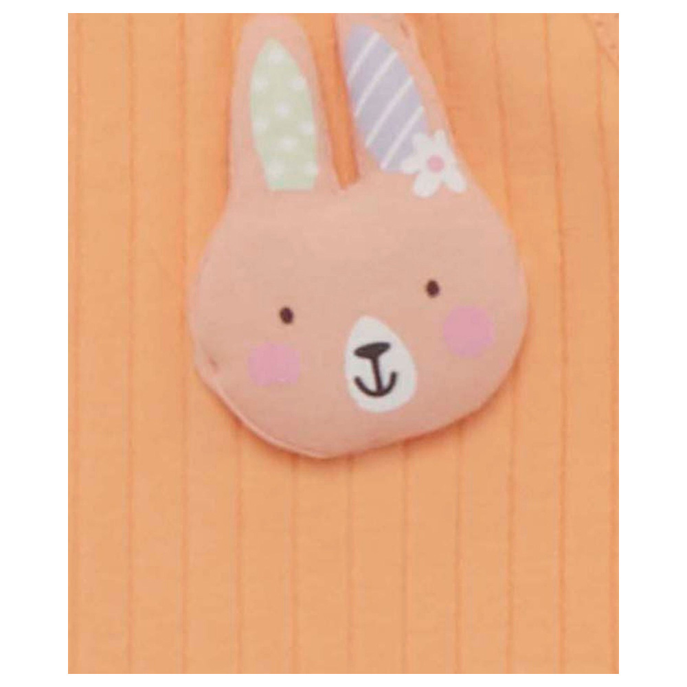 Little Kangaroos - Baby Girl Round Neck Sleeveless T-Shirt - Orange