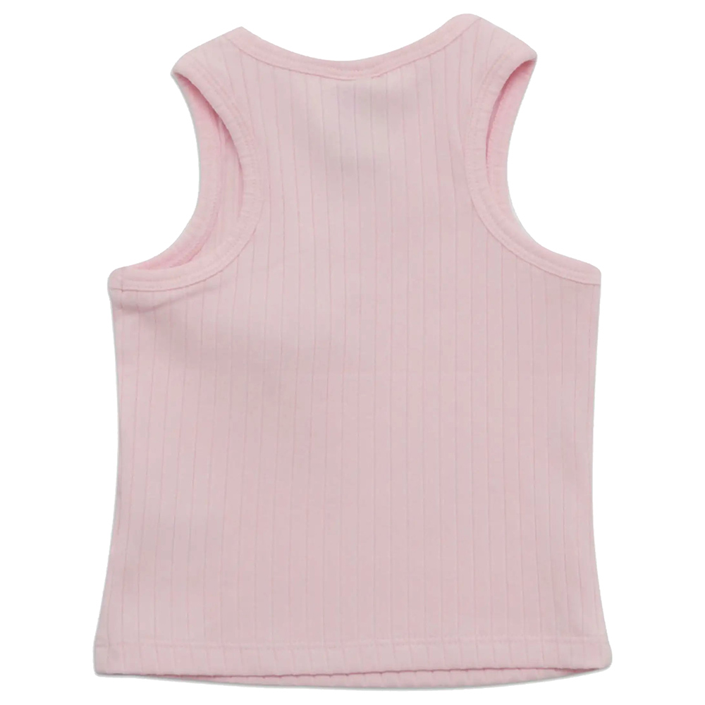 Little Kangaroos - Baby Girl Round Neck Sleeveless T-Shirt - Ballet Pink