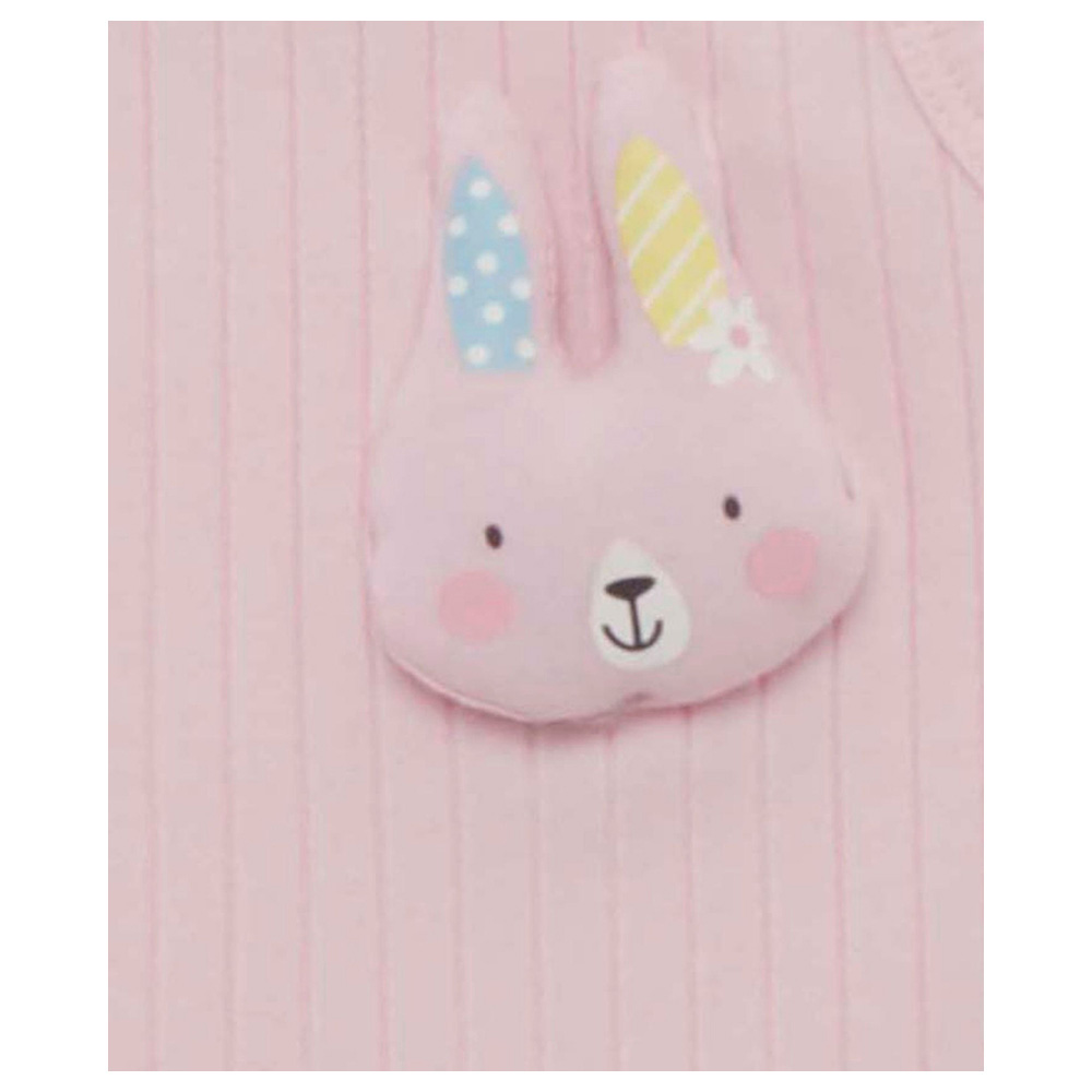 Little Kangaroos - Baby Girl Round Neck Sleeveless T-Shirt - Ballet Pink