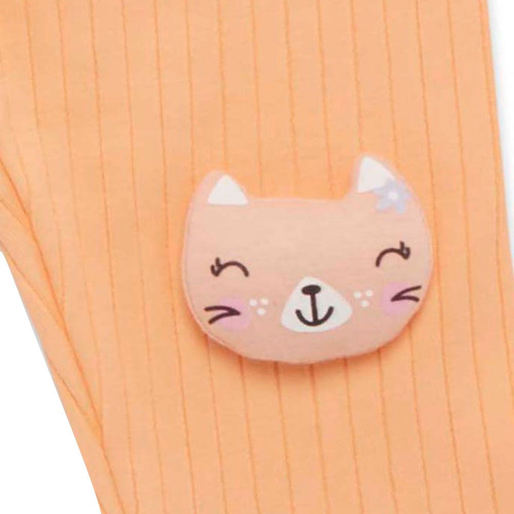 Little Kangaroos - Baby Girl Full Elastic Leggings - Peach