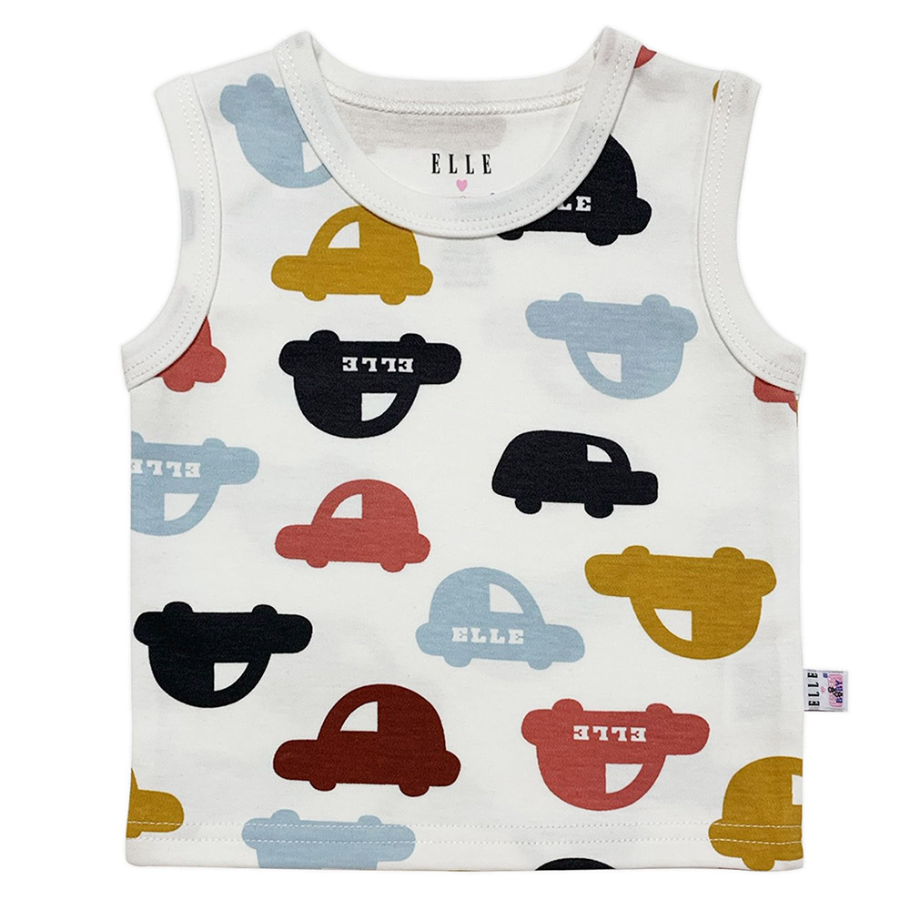 سمارت بيبي - بلوزة بدون أكمام للأولاد - برتقالي - 3 قطع