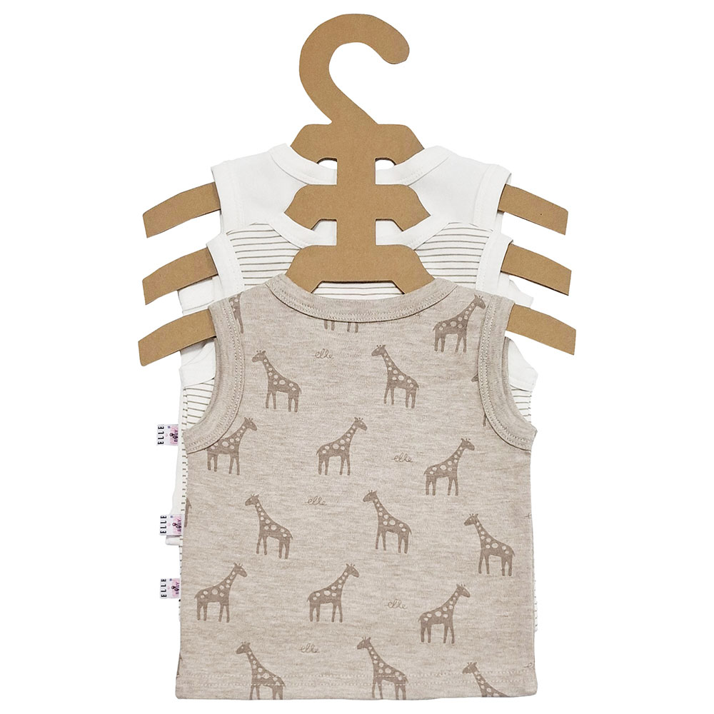 Smart Baby - 3pc-Set - Baby Boy Sleevesless Sandos