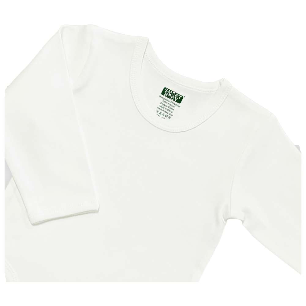 Smart Baby - Organic Full Sleeve Bodysuit - White