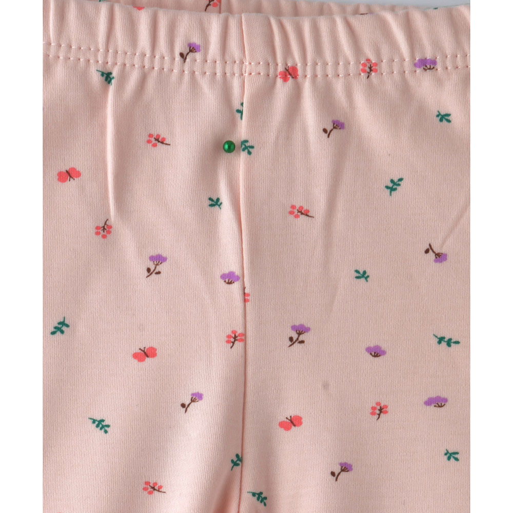 سمارت بيبي - بنطال نوم بخصر مطاطي للبنات - زهري