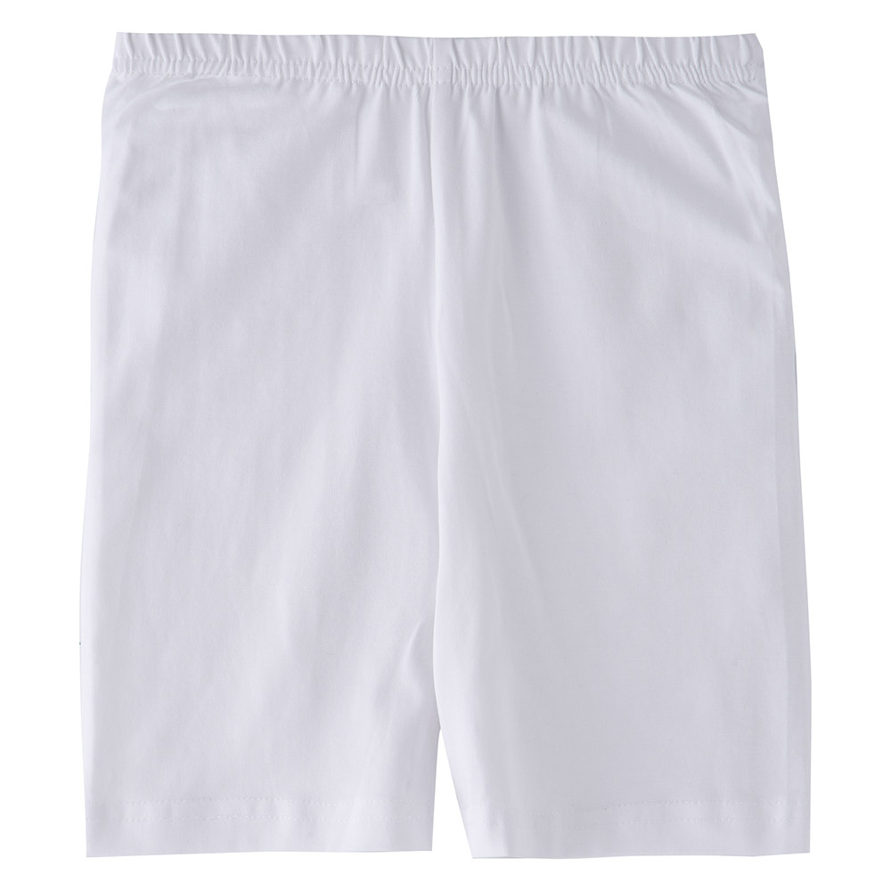 نيكسجين جيرلز - شورت بايكر أساسي - أبيض