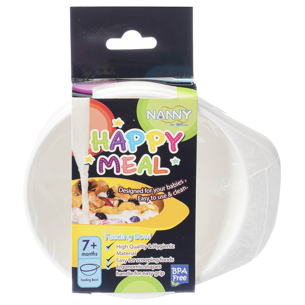 Uniq Kidz Baby Feeding Bowl With Handle - White