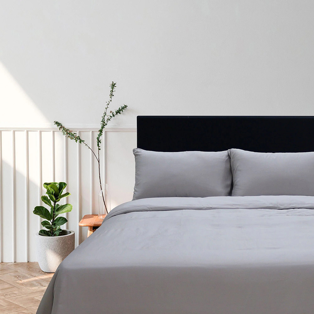 Silentnight - Bamboo Duvet Cover - Grey - 135 x 200 cm