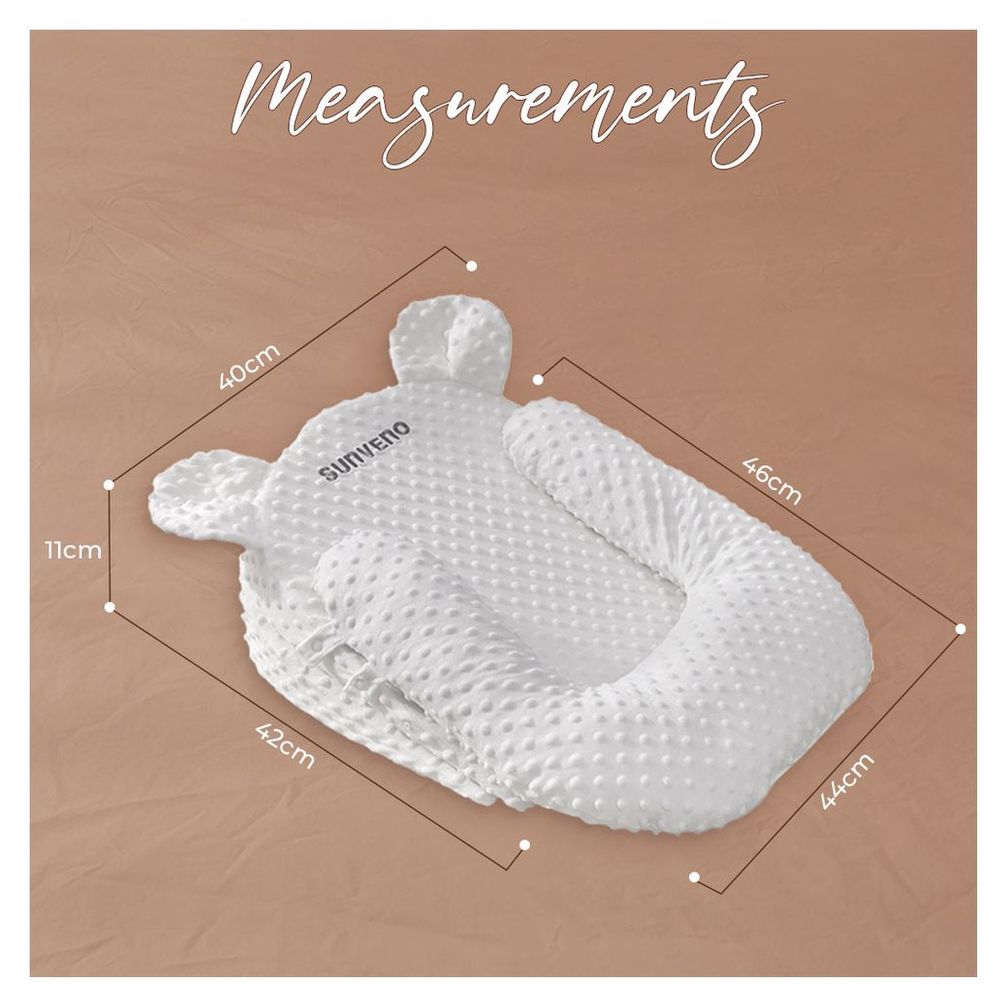 صن فينو - وسادة المواليد المتنقلة لمنع ارتجاع الحليب + دعامة بزاوية 10 و15 درجة