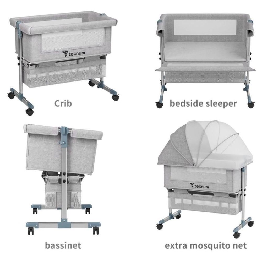 Teknum Bedside Crib - Beige