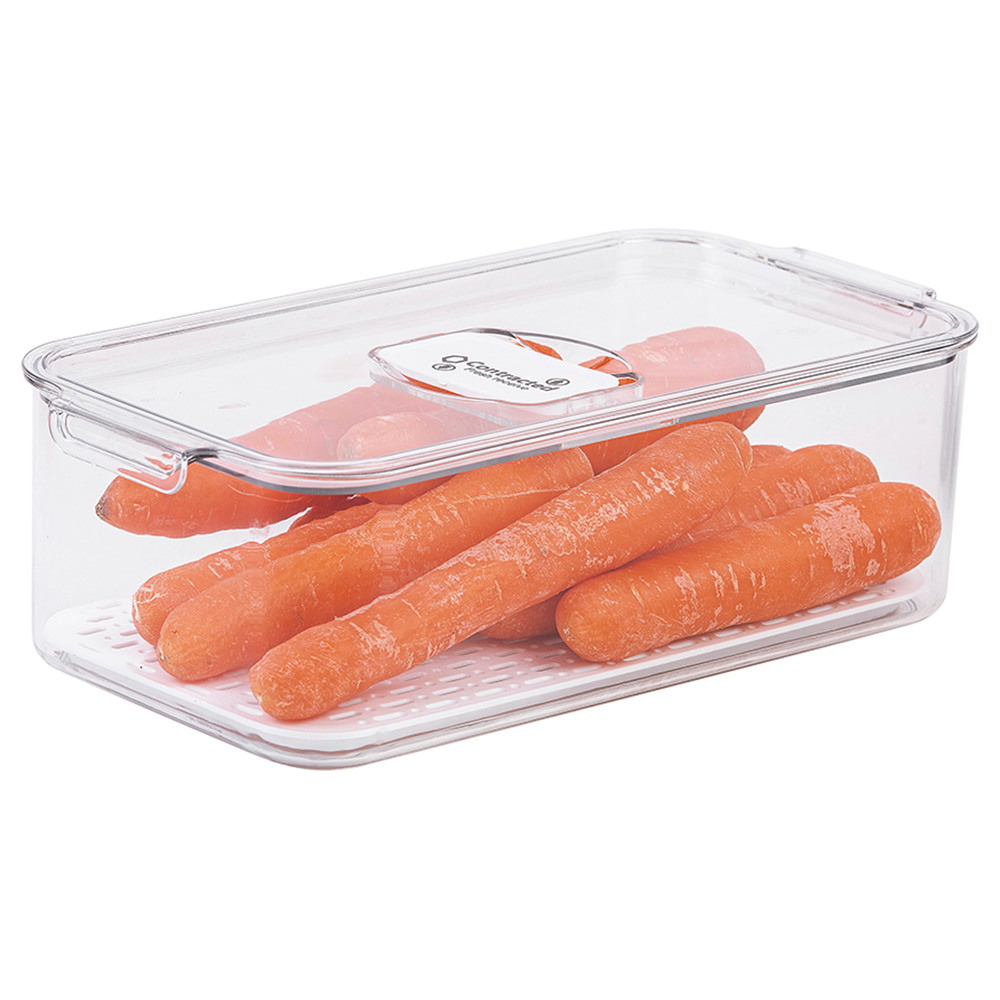 عيش هوم - حافظة تخزين مع رف تصفية - صغير