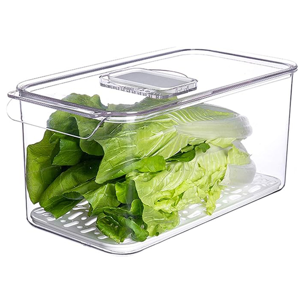 عيش هوم - حافظة تخزين عميقة مع رف تصفية - متوسط