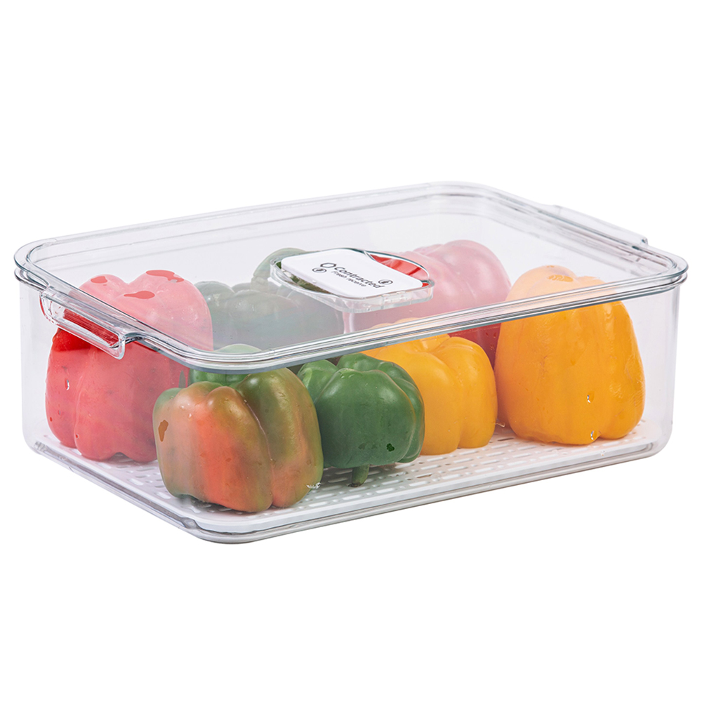 عيش هوم - حافظة تخزين مع رف تصفية - متوسط