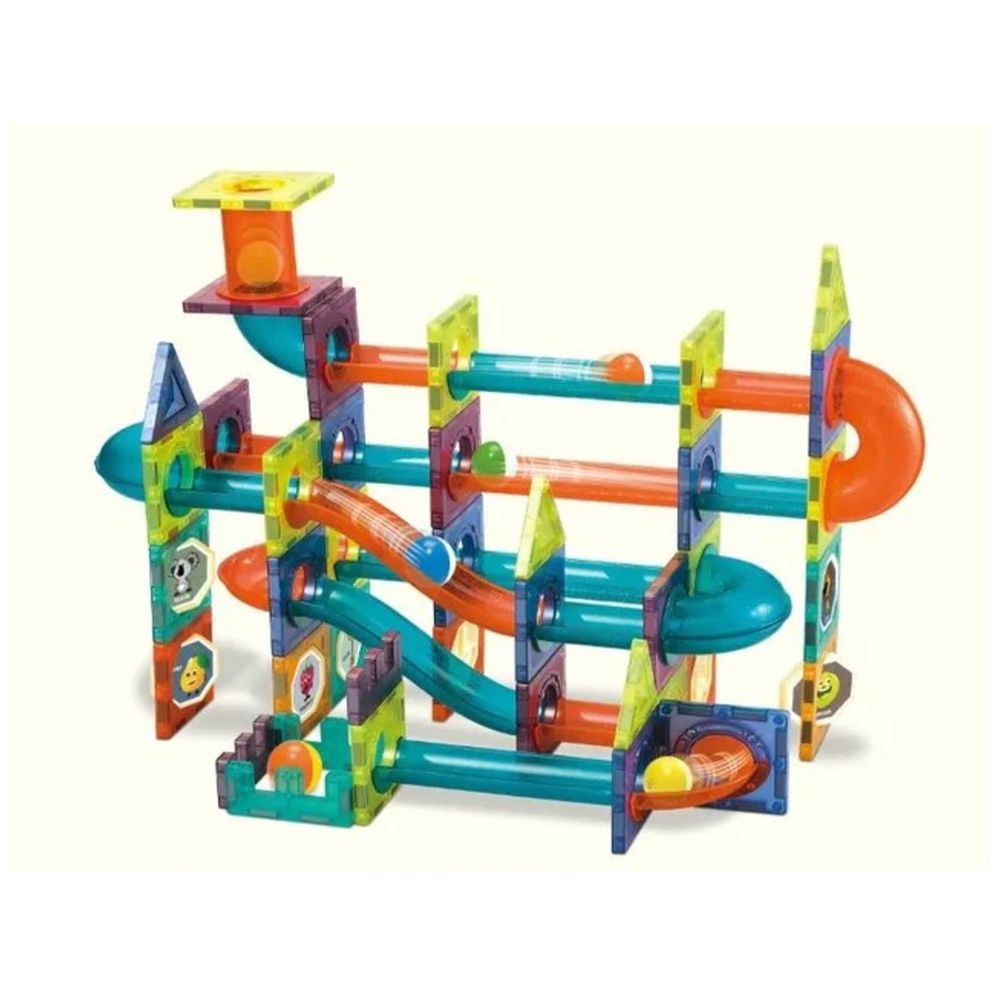 ليتل ليرنرز - مجموعة مكعبات مغناطيسية 96 قطعة لتعلم العلوم والتكنولوجيا والهندسة والرياضيات في المراحل المبكرة