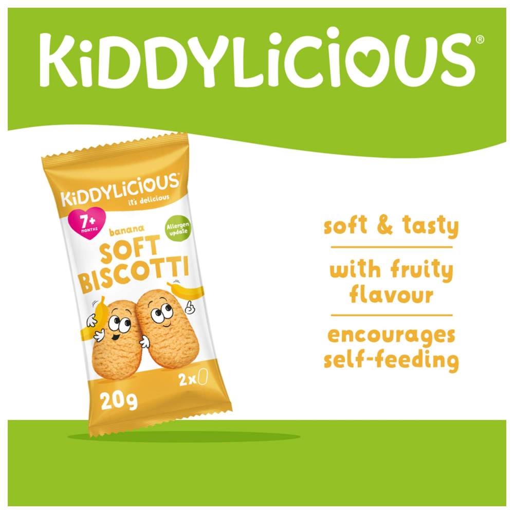 Kiddylicious - Banana Soft Biscotti