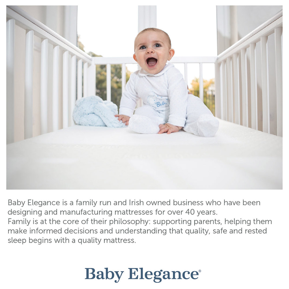 بيبي إليجانس - فرشة سرير أطفال ستراتوس من الألياف - 60×120×10 سم