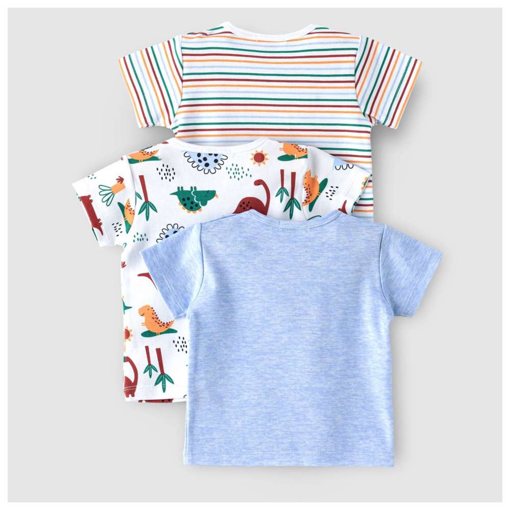 بو بو - طقم 3 قطع - تي شيرت بأكمام قصيرة للأولاد