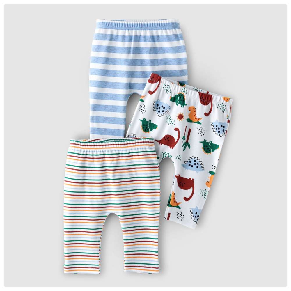 Boo Boo - 3pc-Set - Baby Boy Printed Pants