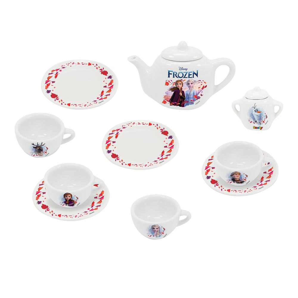 سموبي - طقم شاي بورسلين فروزن - 12 قطعة