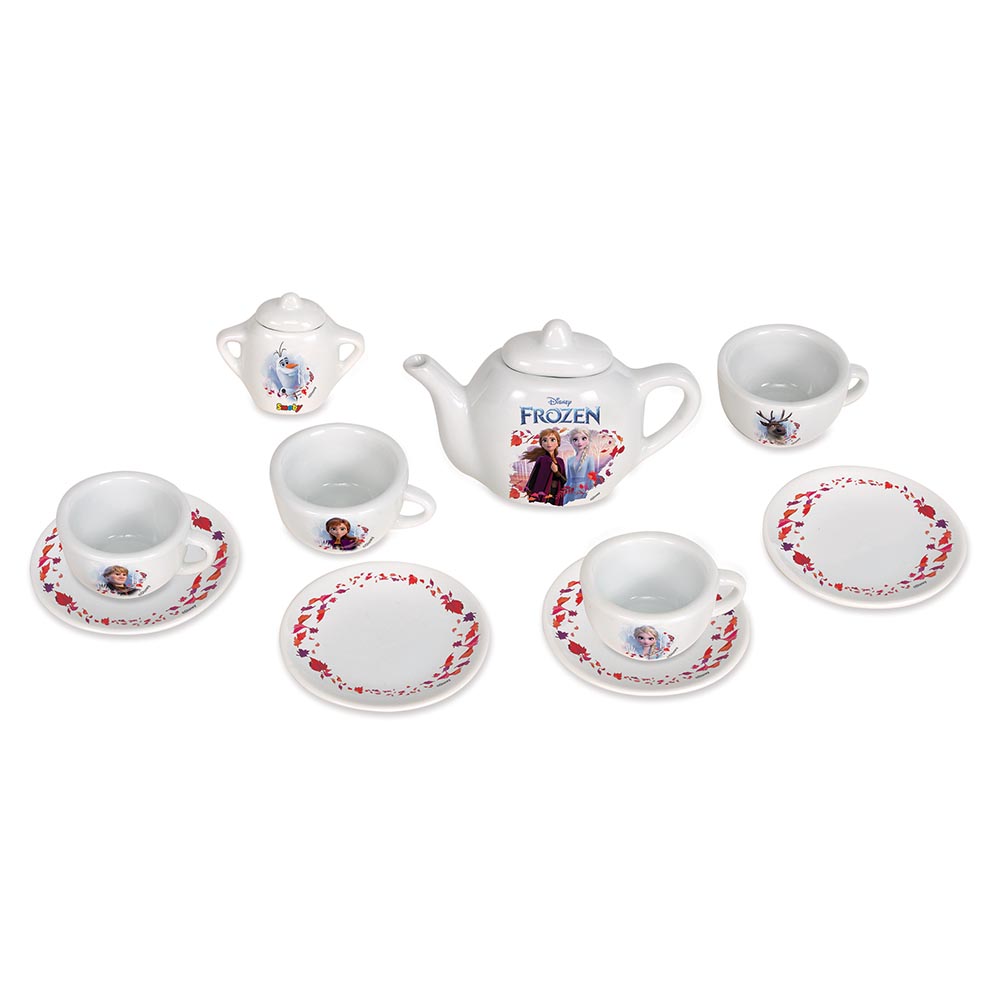 سموبي - طقم شاي بورسلين فروزن - 12 قطعة