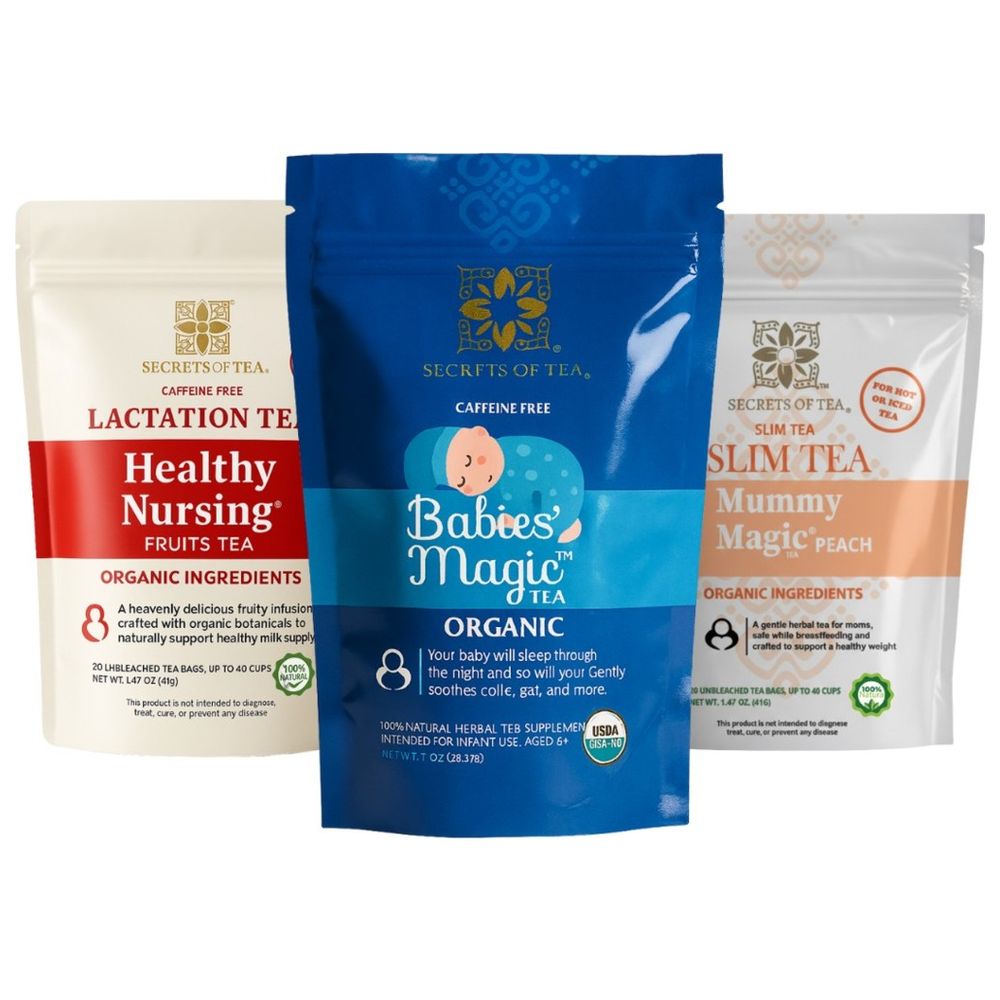 Secrets Of Tea - Babies' Magic Tea & Lactation Tea & Mummy Magic Weight Loss Tea