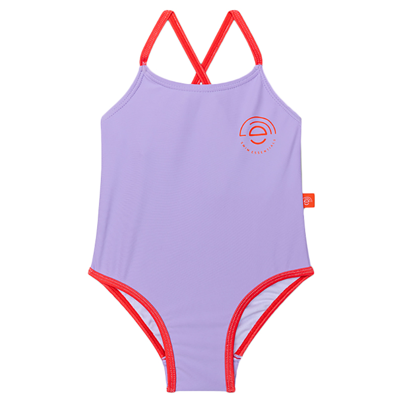 Swim Essentials - All Over Girls Bathing Suit - Purple