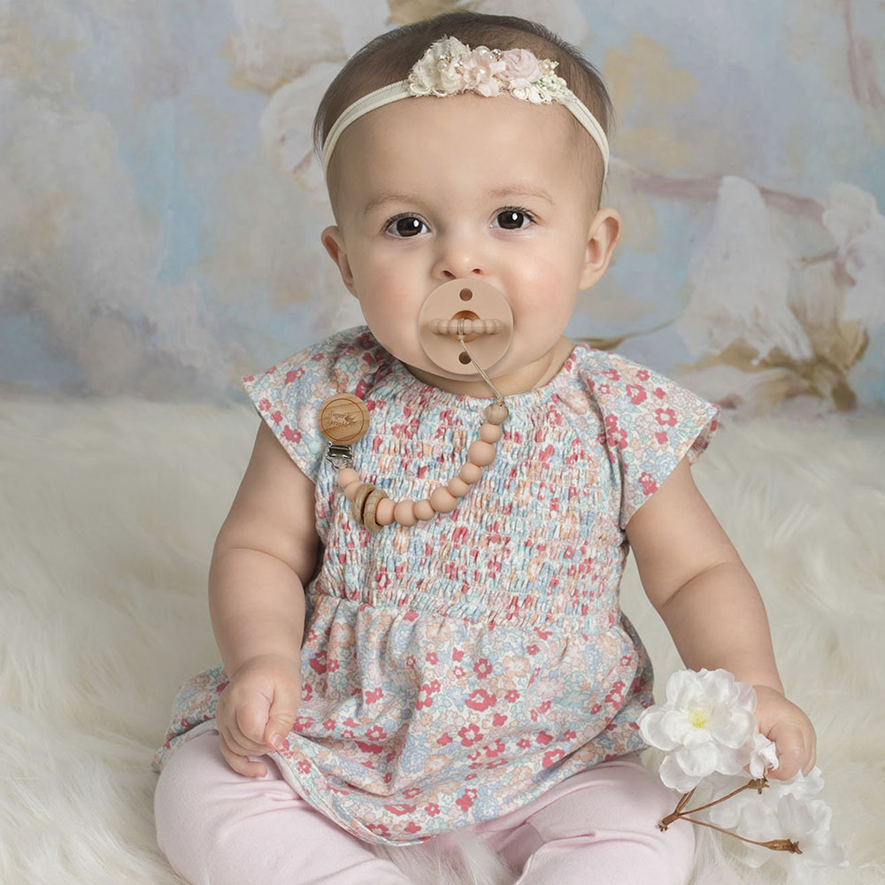 Sugar Sprinkle -  Candy Pink Pacifier Clip