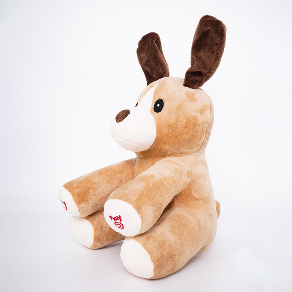 Pugs At Play - Battery Operated Peek A Boo Dash - Brown - 10-Inch