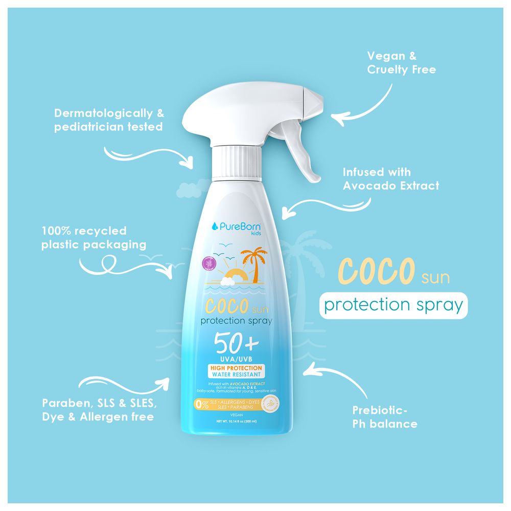 PureBorn - SPF 50+ Baby Sunlotion Spray - 300ml