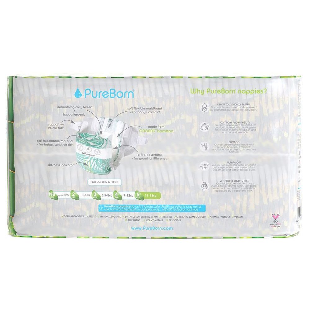 بيور بورن - حفاضات أطفال - حجم 5 - 11-18 كلغ - 88 حفاض - فهد