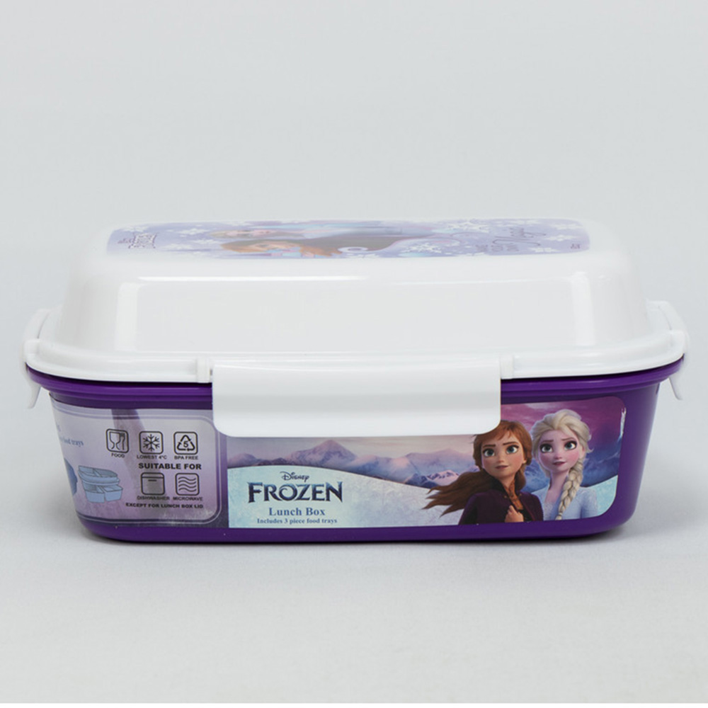 سونسي - صندوق غداء مع 4 مشابك و4 أقسام - ديزني فروزن 