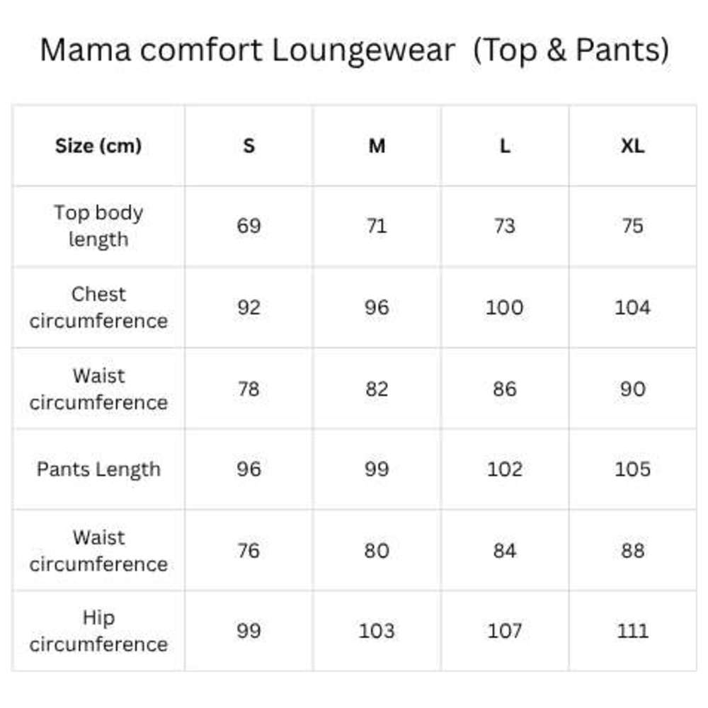 Sashi - 3pc-Set - Mama Comfort Pants, Top & Robe Set - Pink