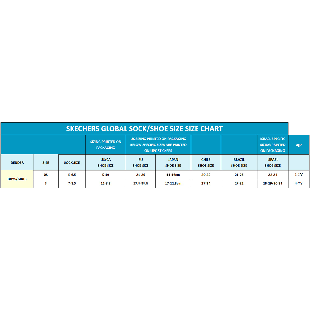سكيتشرز – جوارب قصيرة بدون بطانة للأولاد – أزرق/رمادي – عدد 3