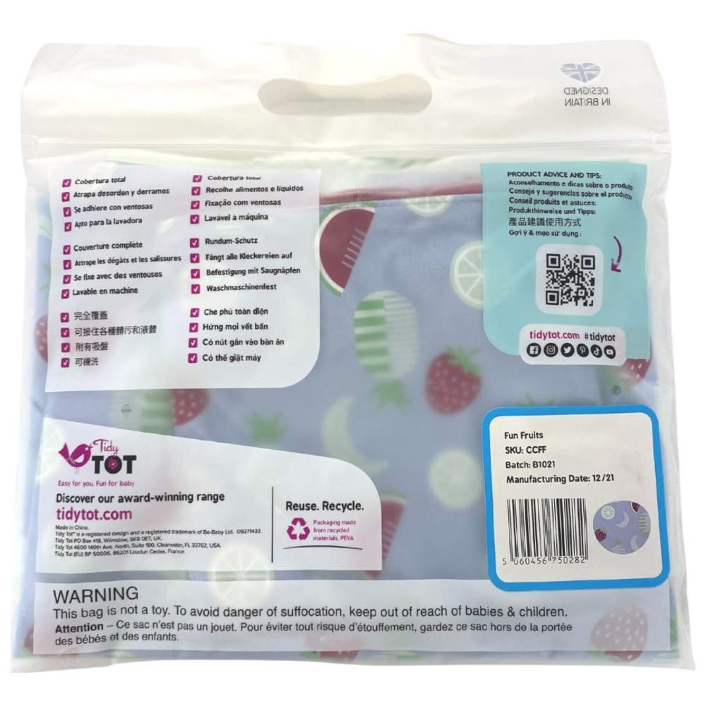 Tidy Tot - Cover & Catch Bib - Fruits