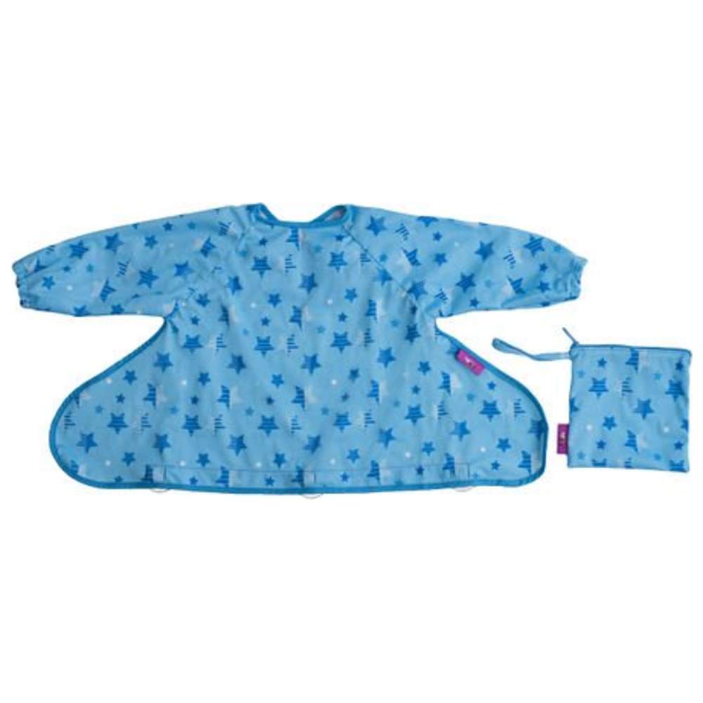 Tidy Tot - Cover & Catch Bib - Blue Stars