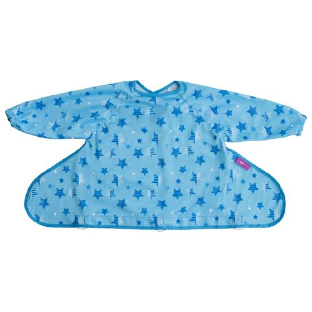 Tidy Tot - Cover & Catch Bib - Blue Stars