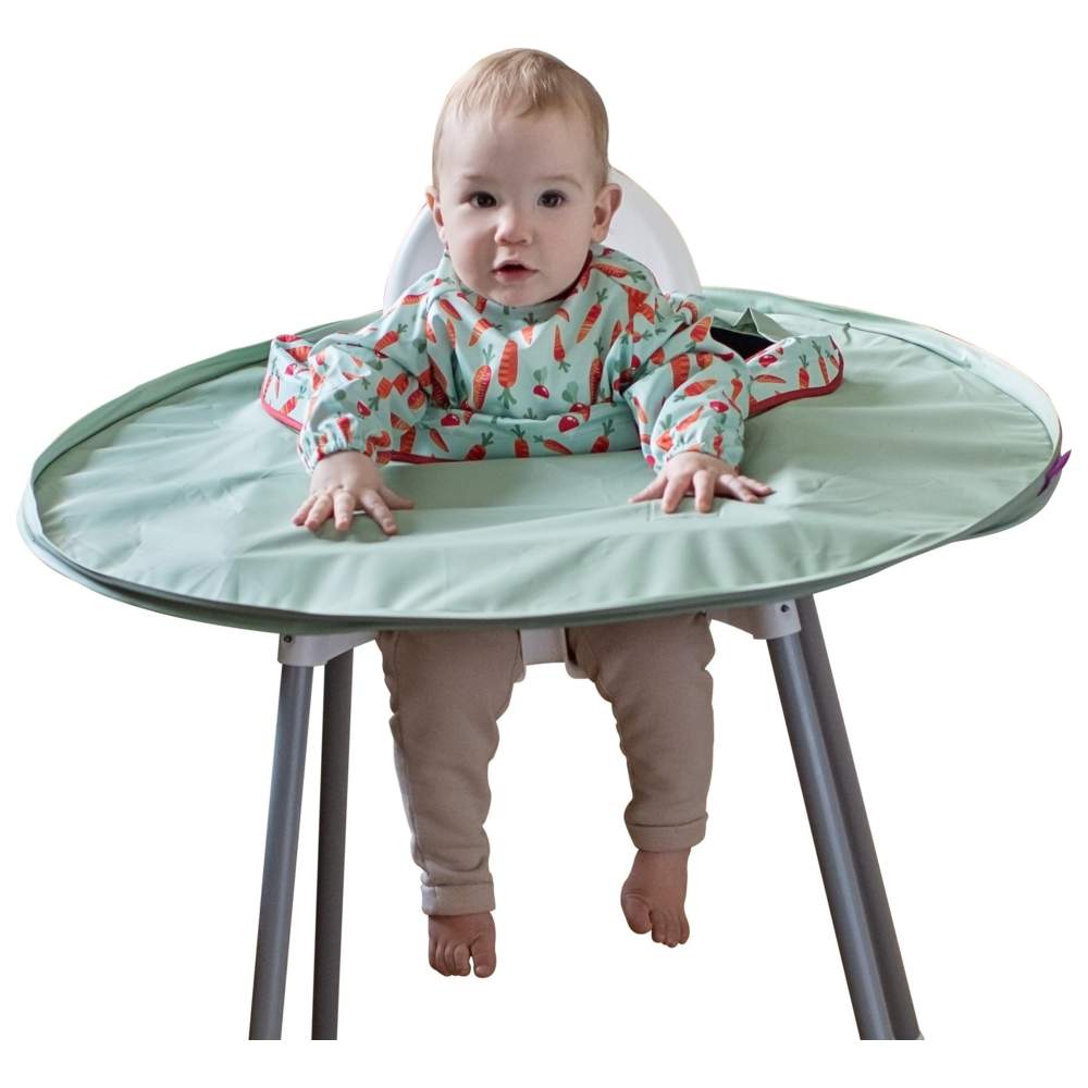 Tidy Tot - Tidy Tot Bib & Tray Kit with Storage Bag - Green