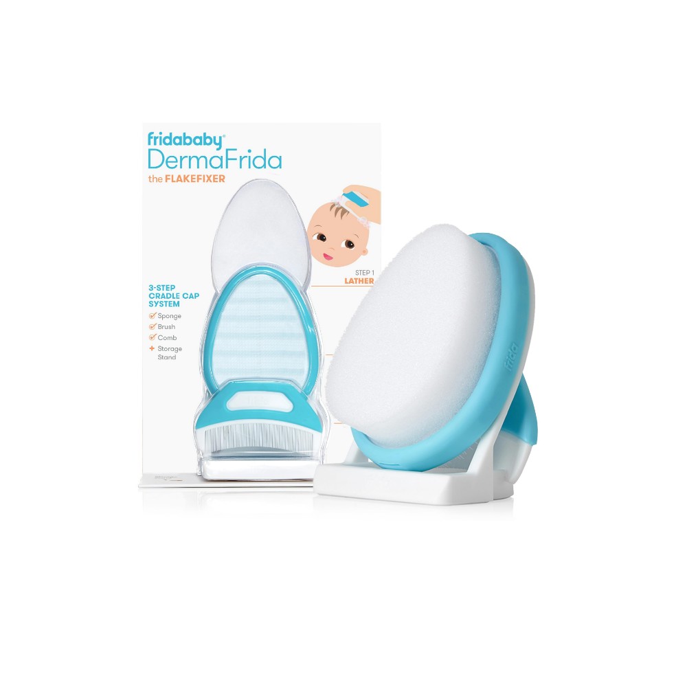 Fridababy - Derma Frida 3-Step Flake Fixer Cradle Cap System - Blue/White