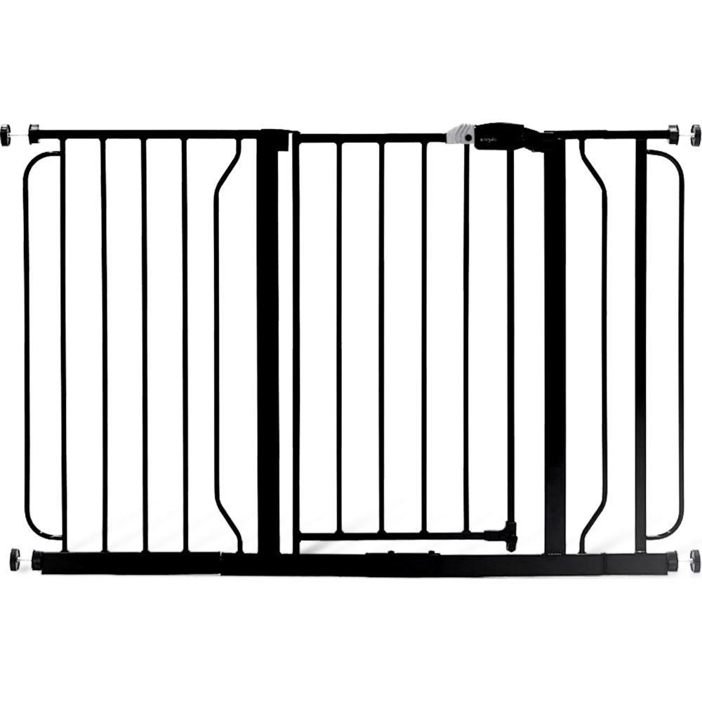 Regalo - Easy Step Extra Wide Safety Gate 73-96 cm or 106-124 cm- Black