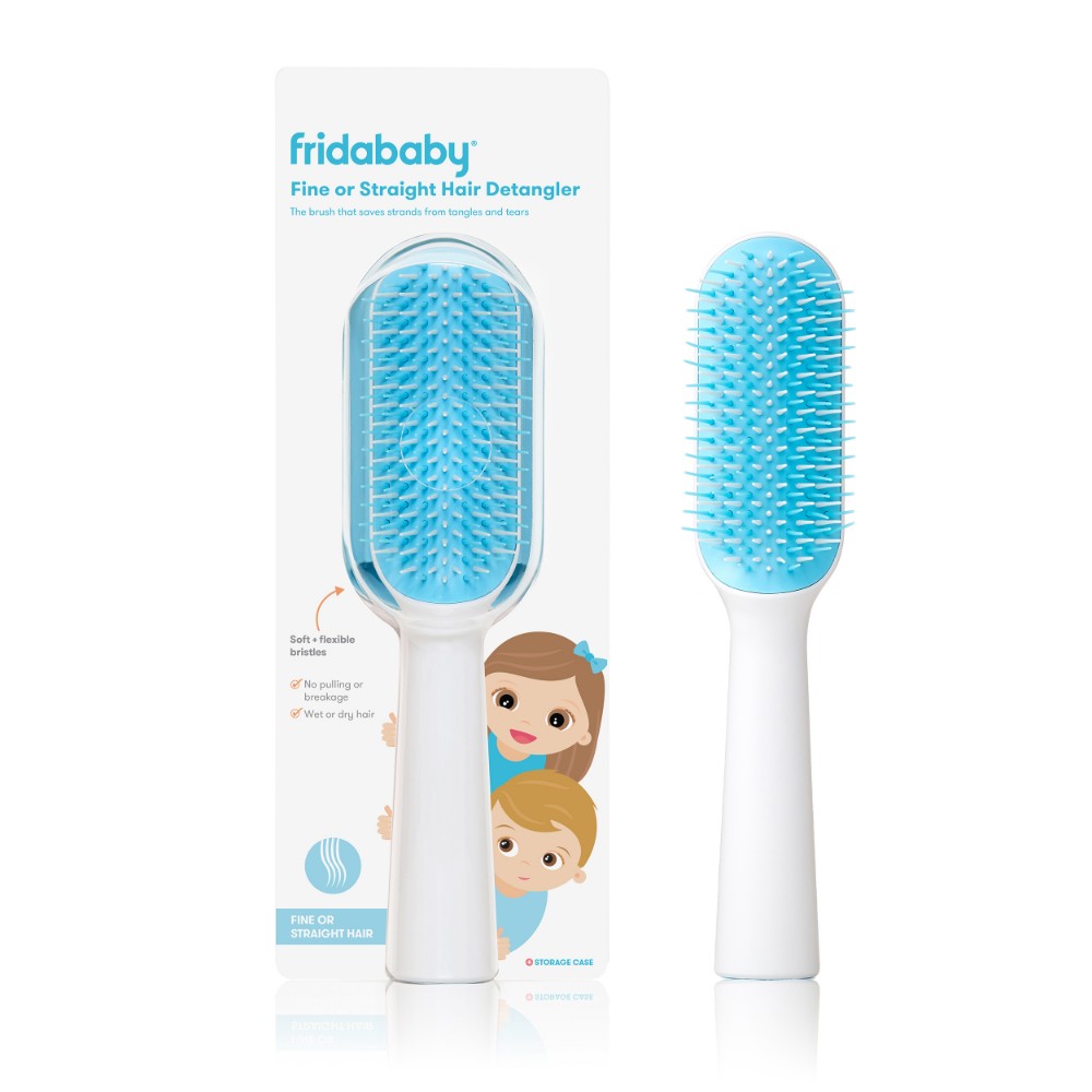 Fridababy - Fine & Straight Hair Detangler Brush - Soft & No Pulling