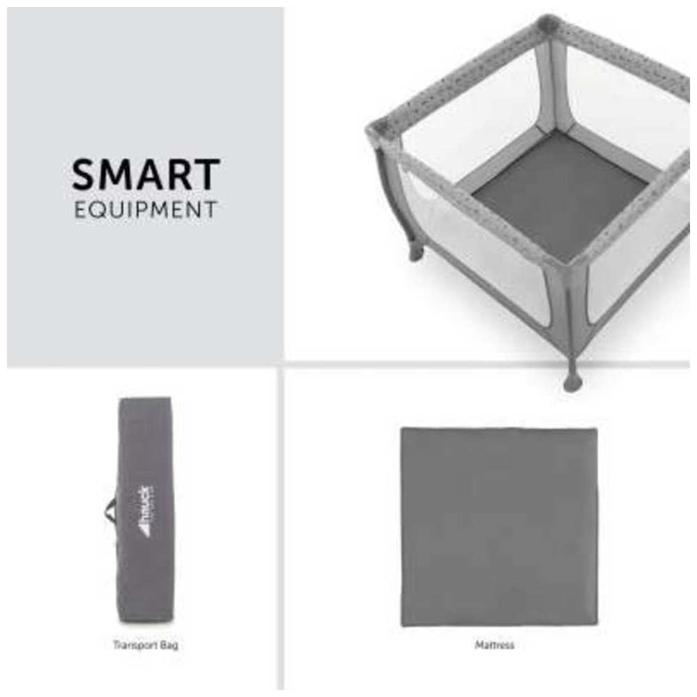 Hauck - Sleep N Play SQ Travel Cots - Grey