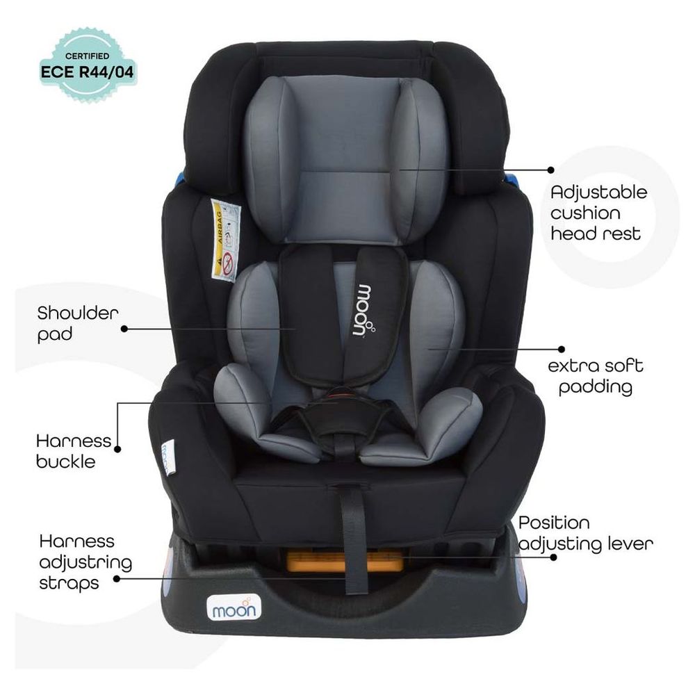 MOON Sumo Baby/Infant Car Seat - Group 0,1 & 2 - Black