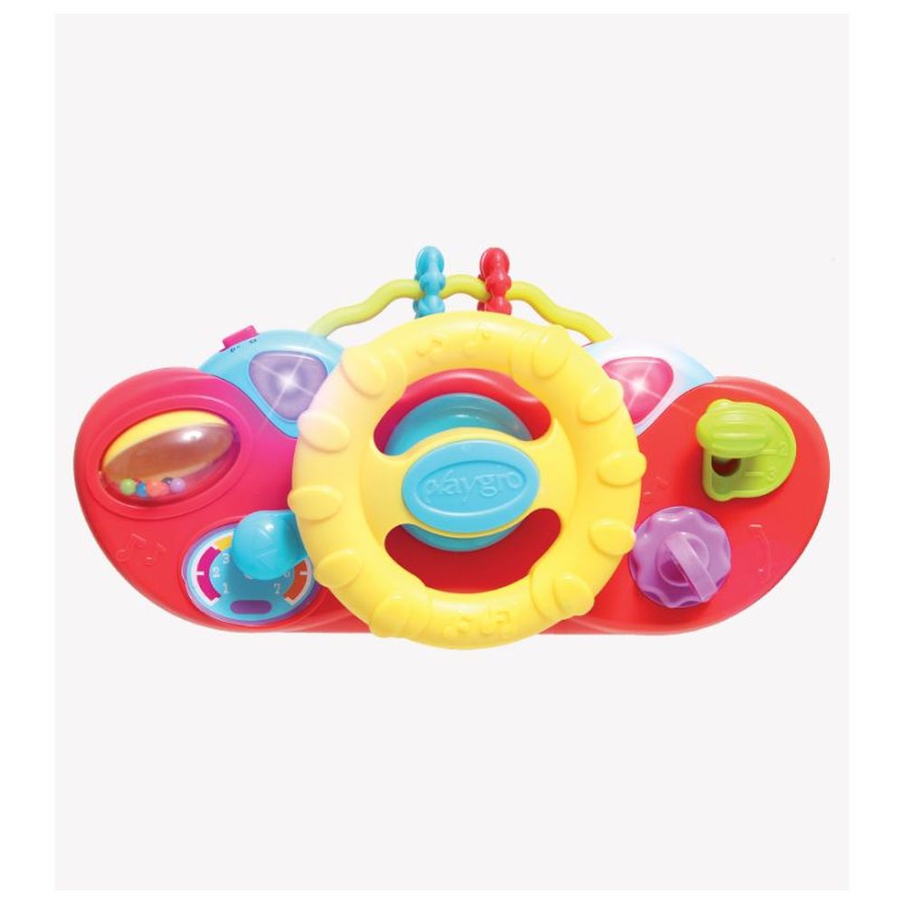Playgro Music & Lights Comfy Car Playgym- Red (Exclusive)