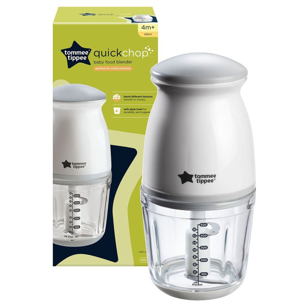 Tommee Tippee Quick-Chop Mini Baby Food Blender & Chopper - 500 ml