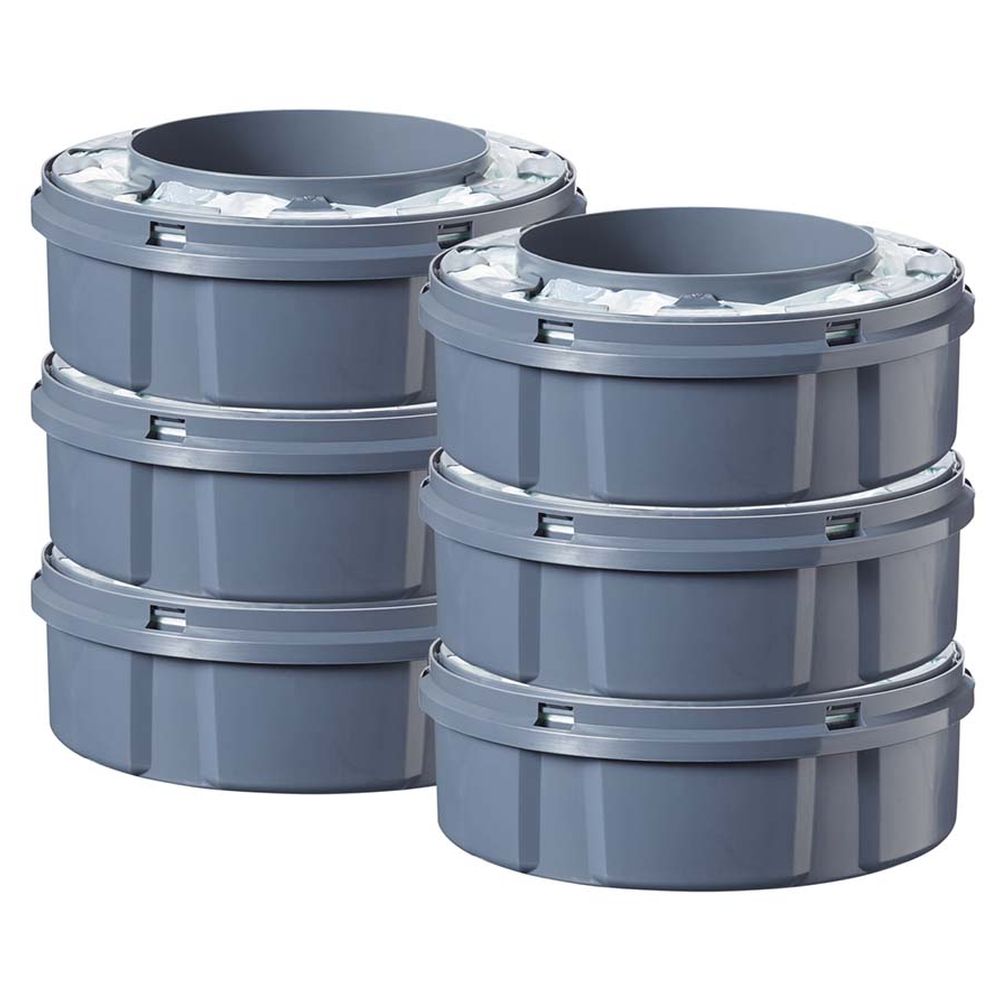 Tommee Tippee Twist and Click Advanced Nappy Disposal Sangenic Tec Refills - Pack of 6